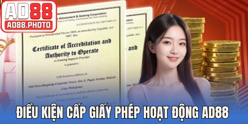 Điều kiện bảo mật để cấp giấy phép hoạt động AD88 